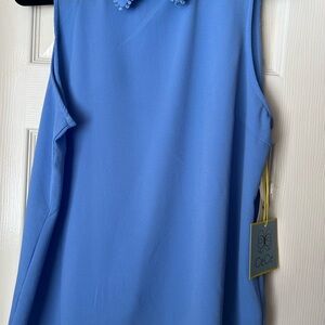 CeCe Women's Blue Sleeveless Top